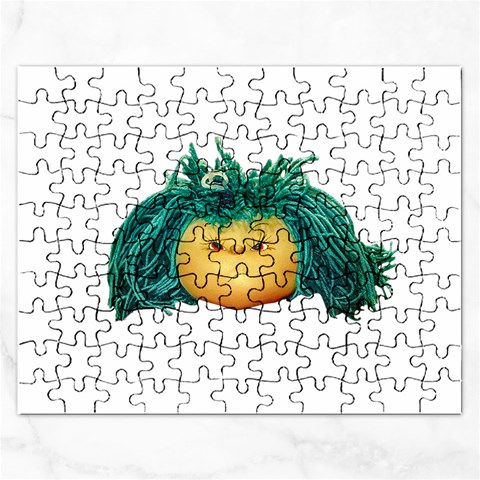 Angry Girl Doll Rectangular Jigsaw Puzzl from ArtsNow.com Front
