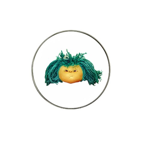 Angry Girl Doll Hat Clip Ball Marker from ArtsNow.com Front