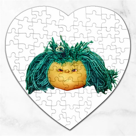 Angry Girl Doll Jigsaw Puzzle (Heart) from ArtsNow.com Front