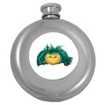 Angry Girl Doll Round Hip Flask (5 oz)