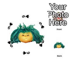 Angry Girl Doll Playing Cards 54 (Round)  from ArtsNow.com Front - Spade9