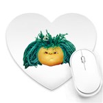 Angry Girl Doll Heart Mousepads