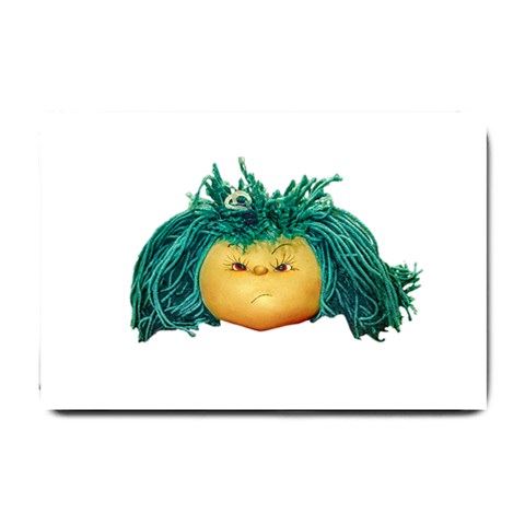 Angry Girl Doll Small Doormat  from ArtsNow.com 24 x16  Door Mat