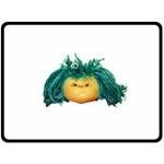 Angry Girl Doll Fleece Blanket (Large) 