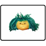 Angry Girl Doll Fleece Blanket (Medium) 