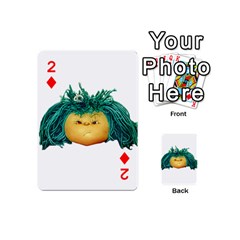Angry Girl Doll Playing Cards 54 (Mini)  from ArtsNow.com Front - Diamond2