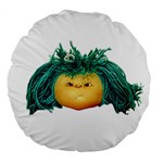 Angry Girl Doll Large 18  Premium Round Cushions