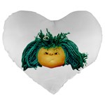 Angry Girl Doll Large 19  Premium Heart Shape Cushions