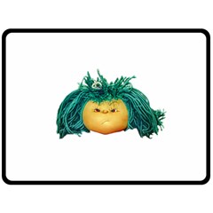 Angry Girl Doll Double Sided Fleece Blanket (Large)  from ArtsNow.com 80 x60  Blanket Front