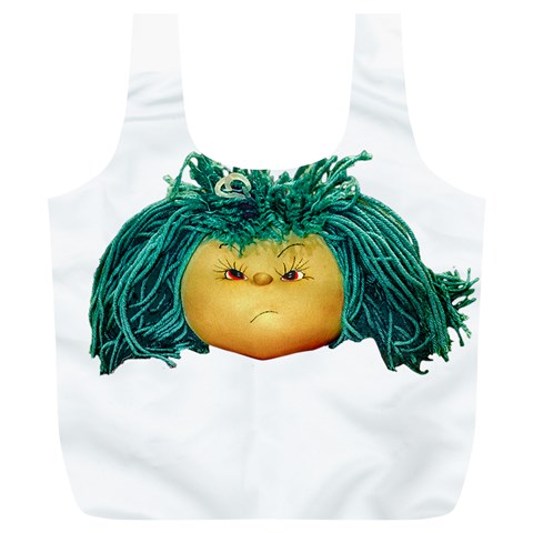 Angry Girl Doll Full Print Recycle Bags (L)  from ArtsNow.com Front