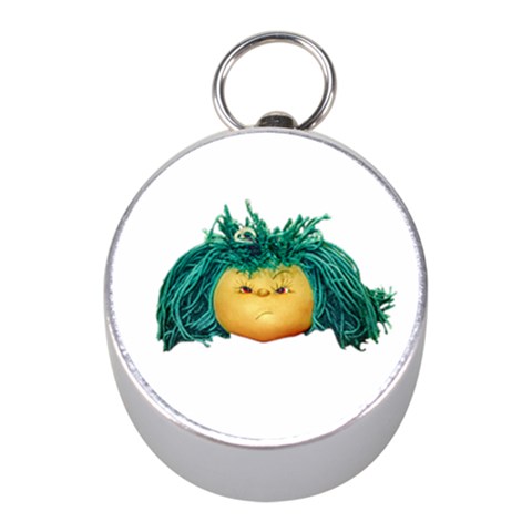 Angry Girl Doll Mini Silver Compasses from ArtsNow.com Front