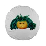 Angry Girl Doll Standard 15  Premium Flano Round Cushions