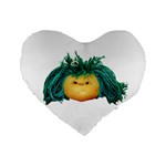 Angry Girl Doll Standard 16  Premium Flano Heart Shape Cushions