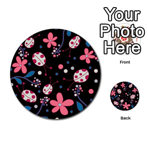 Pink ladybugs and flowers  Multi Front 1