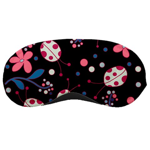 Pink ladybugs and flowers  Sleeping Masks from ArtsNow.com Front
