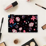 Pink ladybugs and flowers  Cosmetic Bag (Small) 