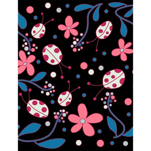 Pink ladybugs and flowers  Large Memo Pads from ArtsNow.com 4.125 x5.5  Memopad