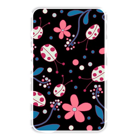 Pink ladybugs and flowers  Memory Card Reader from ArtsNow.com Front