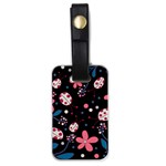 Pink ladybugs and flowers  Luggage Tags (One Side) 