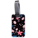 Pink ladybugs and flowers  Luggage Tags (Two Sides)