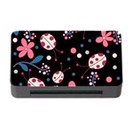 Pink ladybugs and flowers  Memory Card Reader with CF