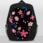 Pink ladybugs and flowers  Backpack Bag