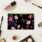 Pink ladybugs and flowers  Cosmetic Bag (XS)