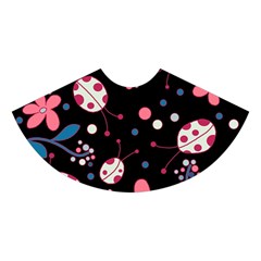 Pink ladybugs and flowers  Midi Sleeveless Dress from ArtsNow.com Skirt Back