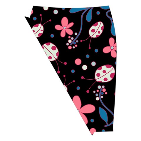 Pink ladybugs and flowers  Midi Wrap Pencil Skirt from ArtsNow.com Front Left