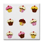 Colorful cupcakes  Tile Coasters