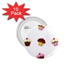 Colorful cupcakes  1.75  Buttons (10 pack)