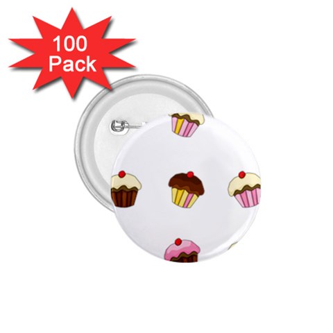Colorful cupcakes  1.75  Buttons (100 pack)  from ArtsNow.com Front