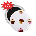 Colorful cupcakes  2.25  Magnets (10 pack) 