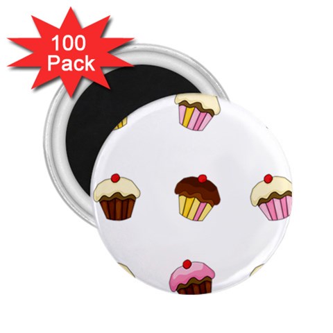 Colorful cupcakes  2.25  Magnets (100 pack)  from ArtsNow.com Front