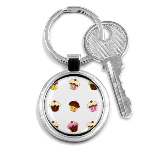 Colorful cupcakes  Key Chains (Round)  from ArtsNow.com Front