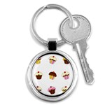 Colorful cupcakes  Key Chains (Round) 