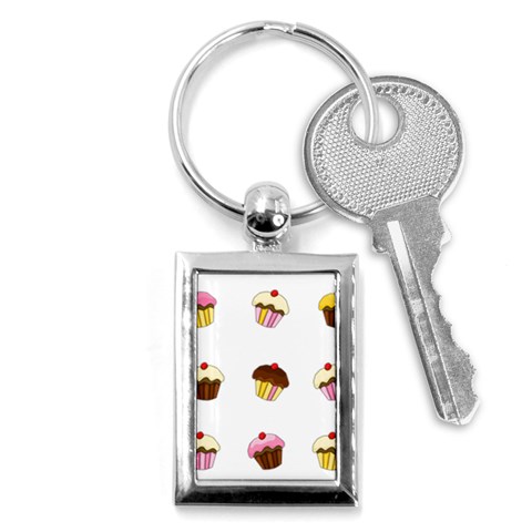 Colorful cupcakes  Key Chains (Rectangle)  from ArtsNow.com Front
