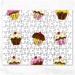 Colorful cupcakes  Rectangular Jigsaw Puzzl