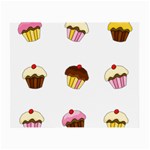 Colorful cupcakes  Small Glasses Cloth