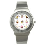 Colorful cupcakes  Stainless Steel Watch