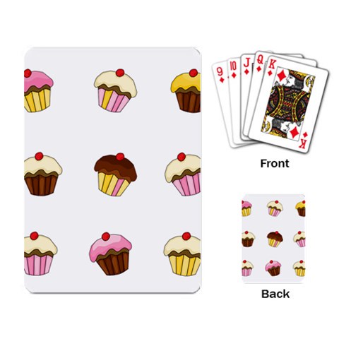 Colorful cupcakes  Playing Card from ArtsNow.com Back