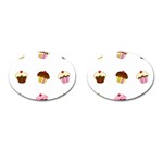 Colorful cupcakes  Cufflinks (Oval)