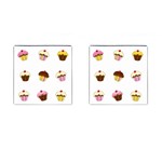 Colorful cupcakes  Cufflinks (Square)