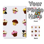 Colorful cupcakes  Playing Cards 54 Designs 