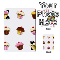 Colorful cupcakes  Playing Cards 54 Designs  from ArtsNow.com Front - Spade7