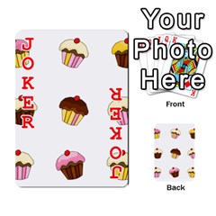 Colorful cupcakes  Playing Cards 54 Designs  from ArtsNow.com Front - Joker2