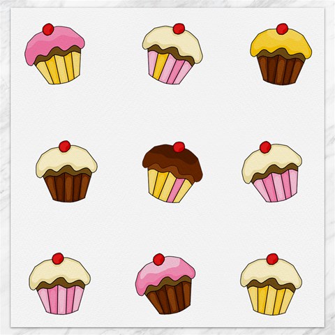 Colorful cupcakes  Canvas 12  x 12   from ArtsNow.com 11.4 x11.56  Canvas - 1