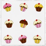 Colorful cupcakes  Canvas 12  x 12  