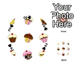 Colorful cupcakes  Playing Cards 54 (Round) 