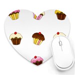 Colorful cupcakes  Heart Mousepads